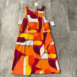 Women’s Size 10 Multicolored Faux Wrap Dress